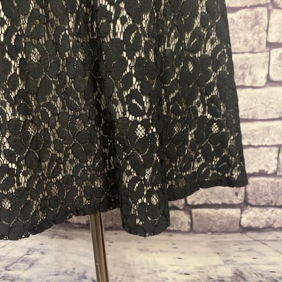 Karen Kane Black Lace Sleeveless Dress Size Small - Picture 4 of 11
